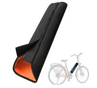 CLOPAE Protector de Batería para Bicicletas Eléctricas, Funda Protectora de Batería para Bicicleta Eléctrica, Resistencia a la Humedad y las Manchas con Bandas Reflectantes para Cuadros de 28-34 cm