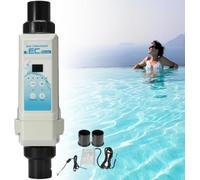 Clorador de Piscina de 8/12/16/20 G/H, Generador de Cloro Salino, Tanque de Natación de Protección de Temperatura del Agua de Plástico de 100-240 V para Piscinas, Spas, Piscina Infinita,8g/h