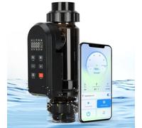 Clorador De Sal,Generador De Cloro Salino,Sistem De CloracióN De Agua Salada Para Piscinas,Control Remoto Por AplicacióN Y Wifi Integrado,Clorador De Agua Salada Con Panel Digital Inteligente 30g/h