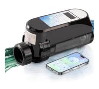 Clorador de sal para piscinas sobre el suelo, sistema de agua salada habilitado para WiFi con pantalla de salinidad, salida de 12 g/h