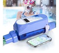 Clorador de Sal,Sistem De Cloración De Agua Salada Para Piscinas,Generador Automático De Cloro Salino Autoadaptable,Control Remoto Por Aplicación Y Wi-Fi Integrado, Función De Autolimpieza 20g/h