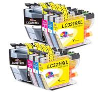 Clorisun LC3219XL LC3217 Cartuchos de tinta para Brother LC3219 LC3217 XL 3219XL Cartuchos de tinta Multipack para Brother MFC J5330DW J6930DW J6530DW J5335DW J5730DW J5930DW J6935DW Impresora(8 Pack)