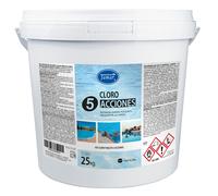 Cloro para piscina 5 acciones tabletas 200g 25kg tamar