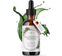 Clorofila líquida de alfalfa, 100 ml de clorofila líquida con 200 mg de clorofila de dosis diaria, las gotas de clorofila son una alternativa a las pastillas de clorofila