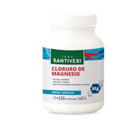 Cloruro de Magnesio, Ayuda a Disminuir el Cansancio y Contribuye al Normal Estado de Músculos, Huesos y Sistema Nervioso - Vegano, Sin Gluten - 230 comprimidos