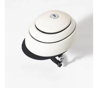 CLOSCA. Casco Plegable de Bicicleta. Casco de Bicicleta para Adulto con Visera. Casco Certificado de Bici y Patinete eléctrico. para Mujer y para Hombre. (White/Black, L)