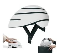 CLOSCA. Casco Plegable de Bicicleta. Casco de Bici Urbana para Adulto. Casco de Patinete electrico, Bicicleta electrica Certificado. Casco para Hombre y Casco para Mujer. (Blanco, L)