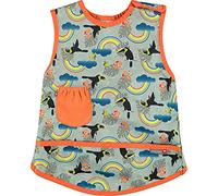 Close Babero con diseño de fase 4, babero sin tirantes para niños de 18 a 36 meses, color tucán