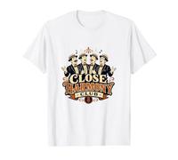 Close Harmony Club A Capella Barbershop Quartett Voice Coro Camiseta gráfica económica, Hombre, Blanco, L