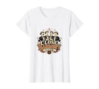 Close Harmony Club A Capella Barbershop Quartett Voice Coro Camiseta gráfica económica, Mujer, Blanco, M