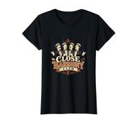 Close Harmony Club A Capella Barbershop Quartett Voice Coro Camiseta gráfica económica, Mujer, Negro, M
