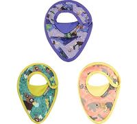 Close Pack 3 baberos impermeables bandana 0 a 6 meses, Unisex (Moose, Bear, Cheetah)