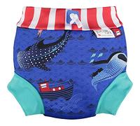 Close Pañal Bañador antiescapes de 3 a 6 meses, capa de forro polar suave de absorción rápida y membrana impermeable oculta, Unisex, color Whake Shark