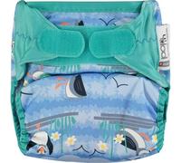 Close Pop-In Bambú Blue Puffin Velcro Pañal 1ud