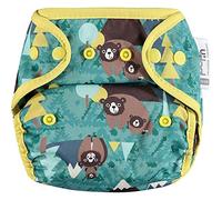 Close Pop-In Pañal de Tela Bambú Reutilizable talla Única Adaptable hasta 16kg corchetes, Bear