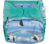 Close Pop-In Pañal de Tela Lavable Reutilizable Bambú talla Única Adaptable hasta 16kg, Unisex, Blue Puffin
