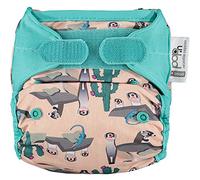 Close Pop-in - Cobertor para pañal de tela reutilizable de bambú estampado ferret, cierre velcro talla única unisex bebé.