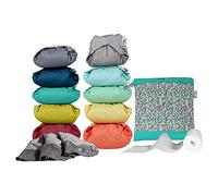 Close Pop In Pañales De Tela Reutilizables Colores Vivos Y Pastel 0 Pañales De Bambú 3 Absorbentes De Bambú Nocturnos 80 Forros Biodegradables Bolsa De Mano, Unisex, Talla única