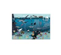 Close Up Alfombrilla de escritorio para niños, 60 x 40 cm, lavable, impermeable, resistente a desgarros, diseño detallado y con amor, dibujado a mano, fabricado en Alemania