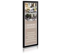 Close Up Marco de fotos negro 33 x 95 cm | Marco de póster de madera MDF | marco | para noster de larga distancia | disco de PVC