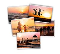 Close Up Marco de fotos prémium para nevera, bolsillos magnéticos, para fotos y postales, funda magnética para fotos, transparente, 10 x 15 cm, juego de 5