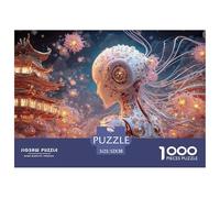 Close-up of A Biomechanical Robot 1000 Pièces Rompecabezas Futuristic Cyborg Desafiante Y Educativo para Adultos Juego De Desafío Difícil 52x38cm/1000pcs