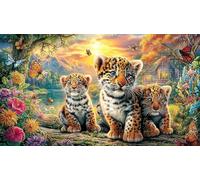 Close-up-of-a-Leopard-s-Face-with-Detailed-Spots Puzzle de 1000 Piezas Reciclado Juego desafiante Educativo para Adultos Regalo para Mujeres y Hombres 38x52/1000pcs