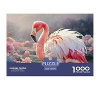 Close-up Photograph of A Pink Pink Wading Bird 1000 Pcs Ökopapier Puzzle Serene Wildlife Stressabbau Kreatives Spiel Puzzles Als Wohnaccessoires 70x50cm/1000pcs