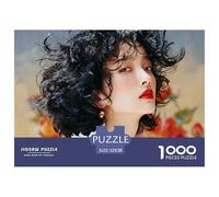 Close-up Portrait Photograph 1000 Stück Stabiler Karton Puzzle Charming Woman Lebendige Bilder Kreatives Spiel Puzzles Für Erwachsene Und Kinder 52x38cm/1000pcs