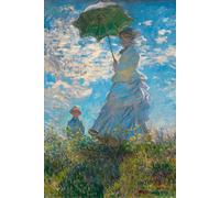 Póster Claude Monet - Woman with a Parasol [Madame Monet and Her Son 1875] (61cm x 91,5cm)