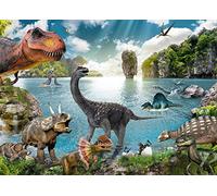 Close Up Póster de dinosaurios XXL | Póster ilustrado (100 x 140 cm) | Póster para habitación infantil de clase premium
