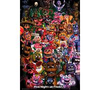 Close Up Póster de Five Nights at Freddy's Ultimate Group (61 cm x 91,5 cm) + 1 póster de playa de ensueño Isla de Bora Bora