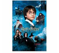 Close Up Póster de Harry Potter y la Piedra Filosofal | Póster de película La Piedra Filosofal Parte 1 | Versión inglesa | Personajes sin créditos | 61 x 91,5 cm