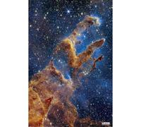 Close Up Póster de James Webb | Pillars of Creation | Pilares de la Creación | Póster espacial en tamaño XL para fans de la astronomía | 61 x 91,5 cm