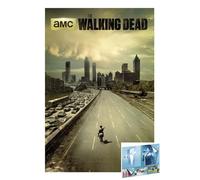 Close Up Póster de The Walking Dead (Dead City de la temporada 1) (tamaño: 61 cm x 91,5 cm) (póster y póster a rayas)