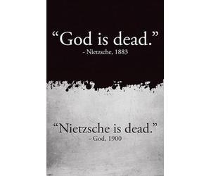 Close Up Póster God is Dead/Dios ha Muerto Nietzsche is Dead/Nietzsche ha Muerto (61cm x 91,5cm)