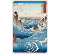 Close Up Póster Hiroshige - Naruto Rapids/Raudales de Naruto (61cm x 91,5cm)