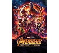 Close Up Póster Marvel Avengers Infinity War - One Sheet/Promo (61cm x 91,5cm) + 2 Marcos Transparentes con suspención