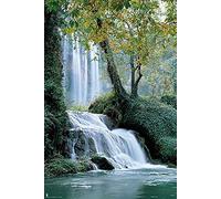 Close Up Póster Paisaje - Cascada (61cm x 91,5cm) + 1 Póster con Motivo de Paraiso Playero