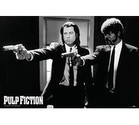 Close Up Póster Pulp Fiction Guns/Pistolas (91,5cm x 61cm) + 2 Marcos Negros para póster con suspención