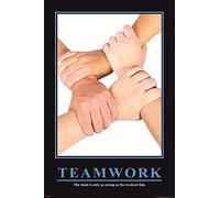 Close Up Póster Teamwork/Trabajo en Grupo Barney Stinson How I Met Your Mother/como conocí a... (61cm x 91,5cm) + 1 Paquete de tesa Powerstrips® (20 Tiras)