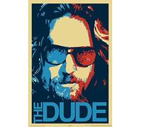 Close Up Póster The Big Lebowski - The Dude (El Nota) (61cm x 91,5cm) + 2 Marcos Transparentes con suspención