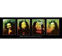 Close Up Póster XL Horizontal Bob Marley - Excuse me While I Light my Spliff (158cm x 53cm) + 1 Póster con Motivo de Paraiso Playero