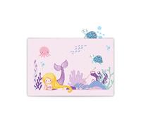 Close Up Protector de escritorio con diseño infantil, para niños, niñas, niños, resistente al agua y lavable, perfecto para la escolarización, 60 x 40 cm, protección de escritorio sin BPA (sirena)