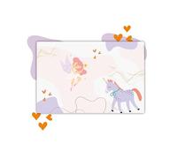 Close Up Protector de escritorio con diseño infantil, para niños, niñas, niños, resistente al agua y lavable, perfecto para la escolarización, 60 x 40 cm, protección de escritorio sin BPA (unicornio y