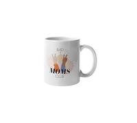 Close Up Taza de café "Bad Moms Club" | Taza sarcástica para oficina, oficina en casa y uso diario | Taza de cerámica | Elegante regalo para madres rebeldes seguras | 330 ml