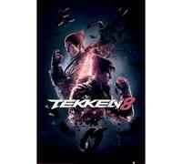 Close Up Tekken 8 Póster Key Art | Kazuya Mishima x Jin Kazama | Decoración de pared para jugadores y fanáticos | Póster de videojuego de alta calidad arte | 61 x 91,5 cm