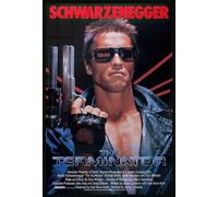 Close Up The Terminator - Póster enmarcado (Motivo principal - Arnold Schwarzenegger) (Tamaño: 61 x 91,5 cm)