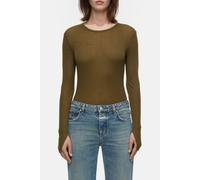 Closed Crew Neck Longsleeve T-shirts Ver Green Talla: XL | Manga Larga Outlet | Mujer | Verde