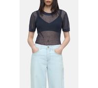 Closed Crew Neck Short Sleeve Knits Space Blue Talla: XL | Camisetas de Seda Outlet | Mujer | Azul